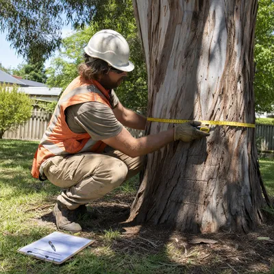 Measuring tree trunk diameter for City of Greater Geelong permit